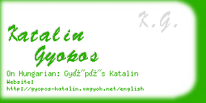 katalin gyopos business card